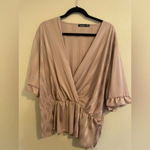 BooHoo v neck top